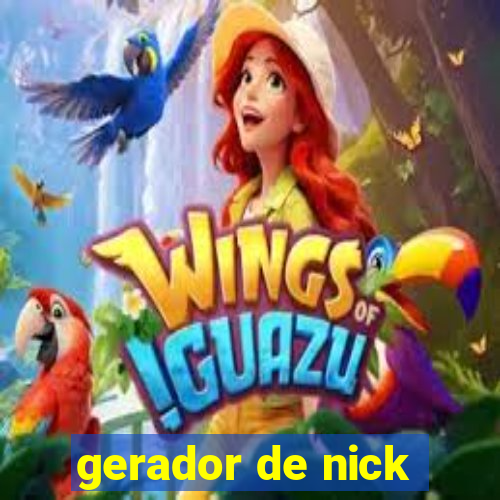 gerador de nick